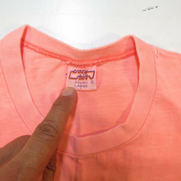 HAWAII CRAZY SHIRTS VINTAGE 80s SLAMMERS TEQUILA BAR Marthas Vineyard T SHIRT L - Picture 5 of 5